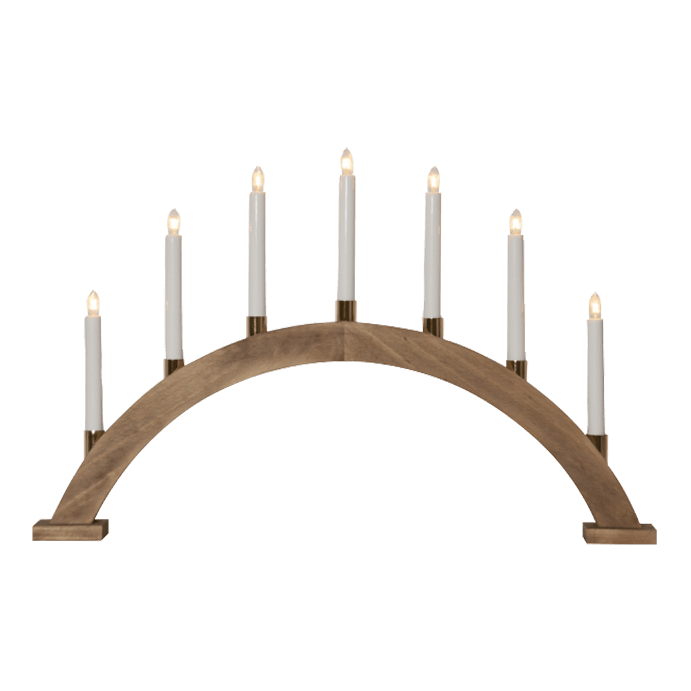 Holz - Leuchter 'Gillian' braun 219 - 44 - WeihnachtsladenStar Trading