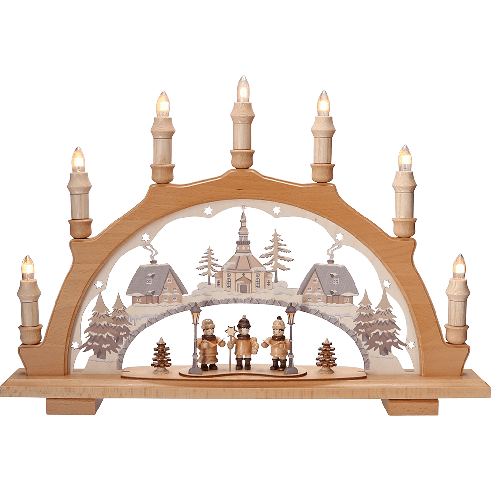 Holz - Schwibbogen 'Sternsänger' - WeihnachtsladenLenk & Sohn