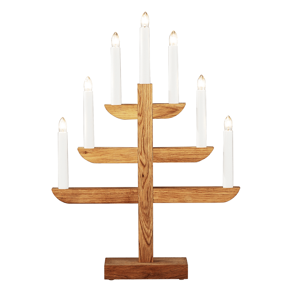 Holzleuchter Eiche 2540 - 001 - WeihnachtsladenKonstsmide