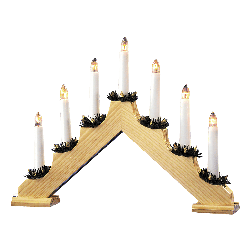 Holzleuchter natur - WeihnachtsladenKonstsmide