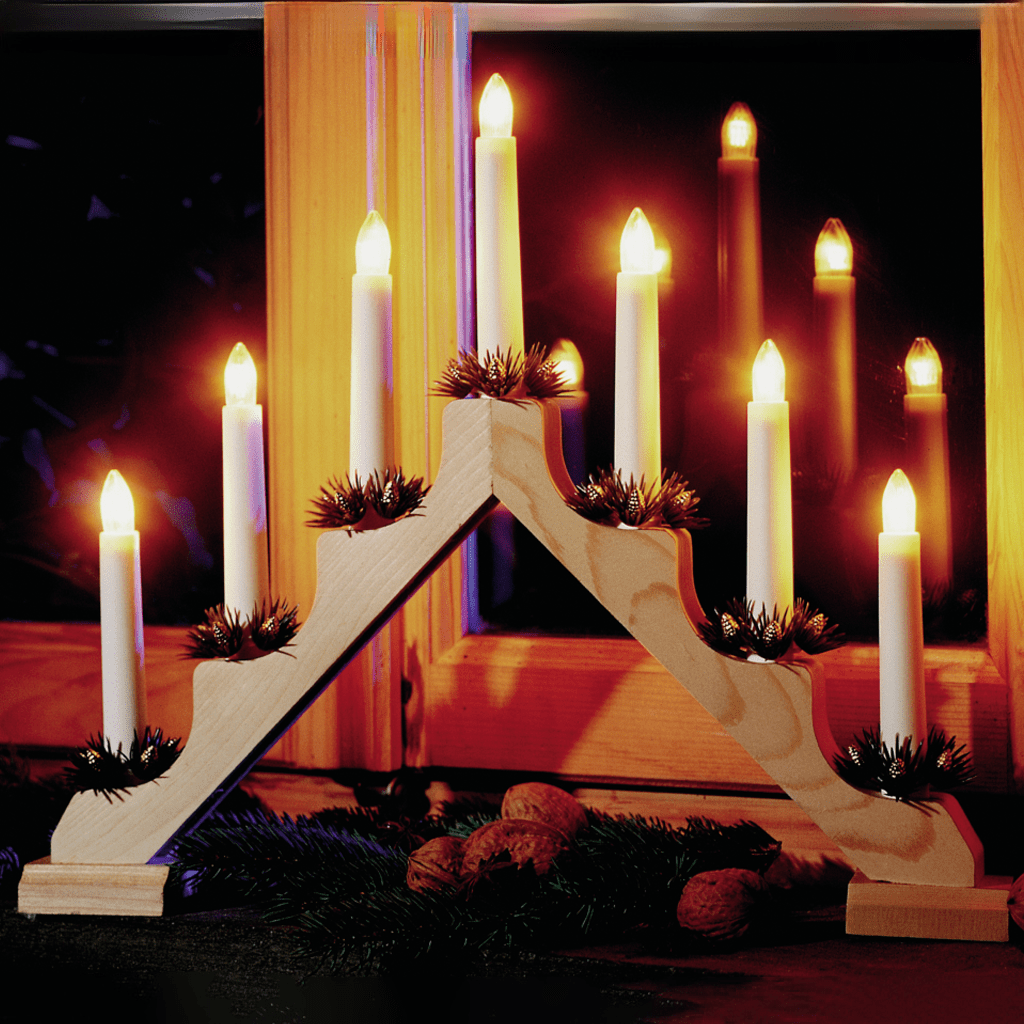 Holzleuchter natur - WeihnachtsladenKonstsmide