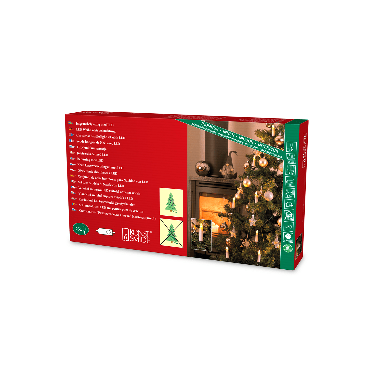 Innenkette 'One String' mit LED - Topkerzen - WeihnachtsladenKonstsmide