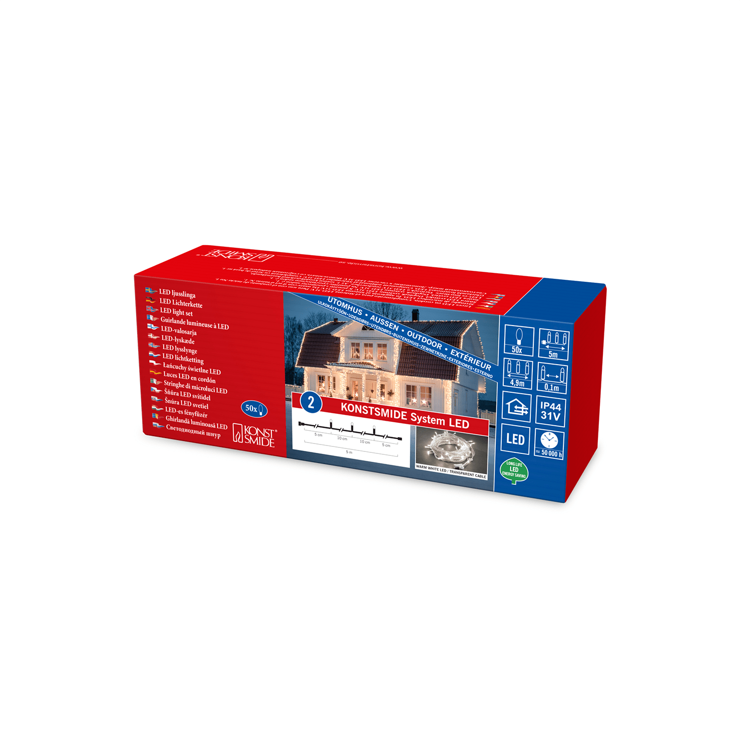 Langlebige LED - Lichterkette für Innen und Außen - WeihnachtsladenKonstsmide