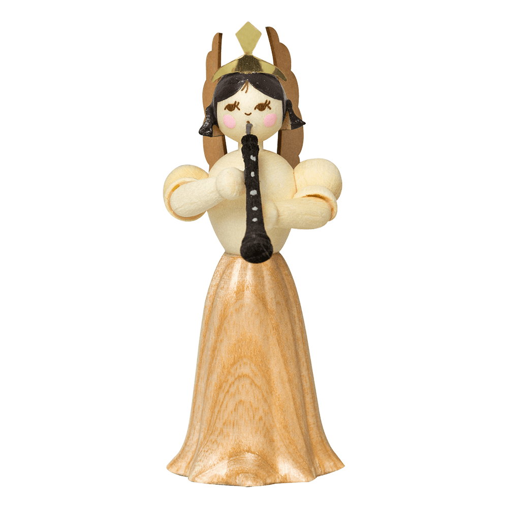 Langrockengel mit Oboe - WeihnachtsladenDrechslerei Kuhnert