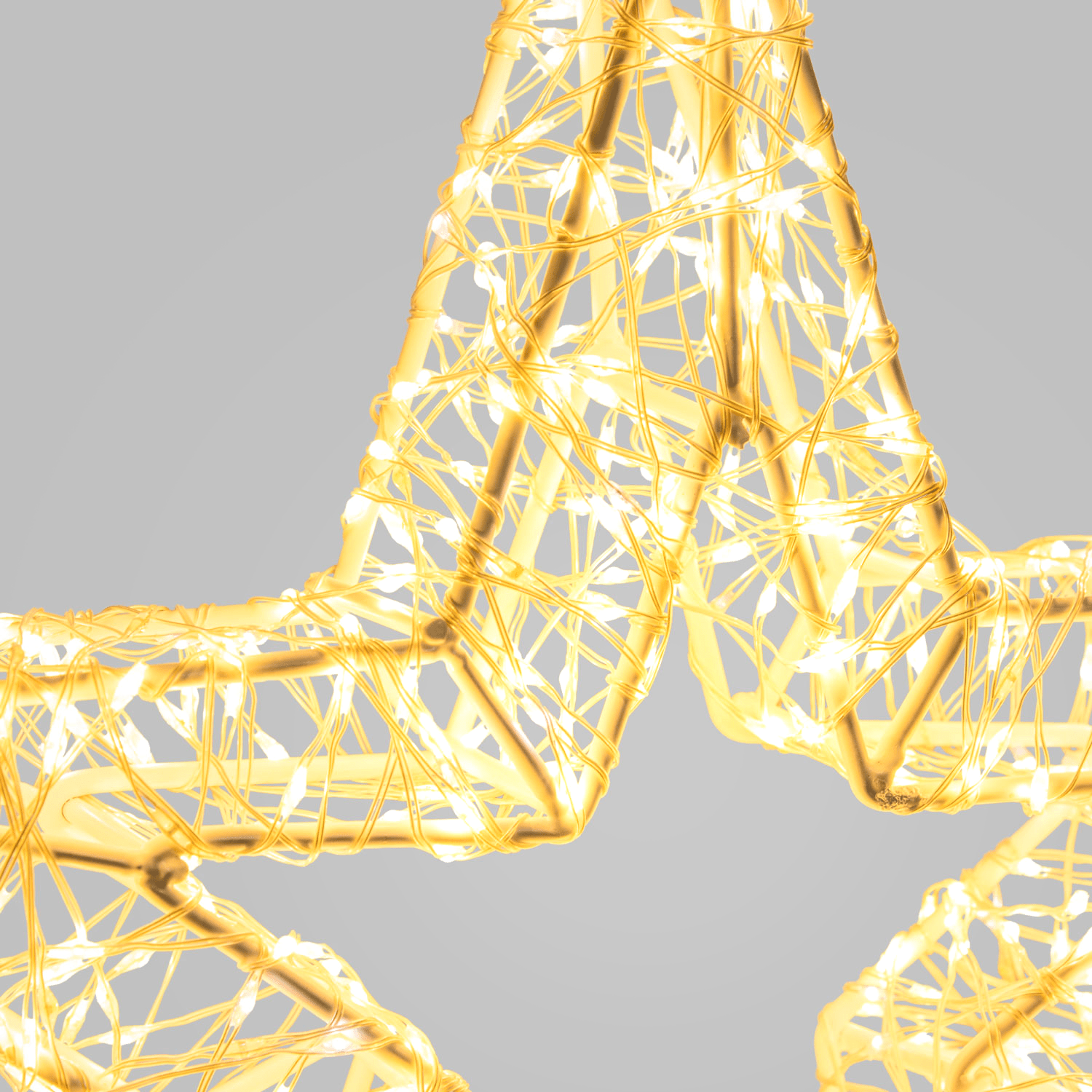 LED - 3D - Metall - Stern - WeihnachtsladenLotti