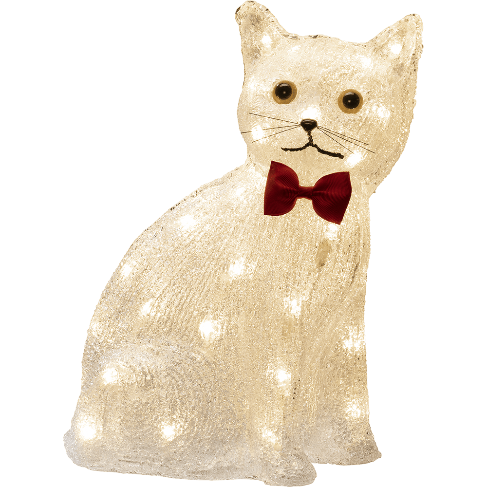 LED - Acryl - Katze - WeihnachtsladenKonstsmide