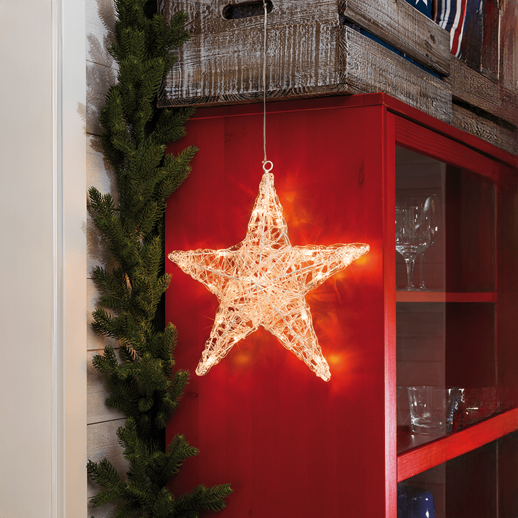 LED Acryl Stern - 24 warmweiße LEDs - WeihnachtsladenKonstsmide