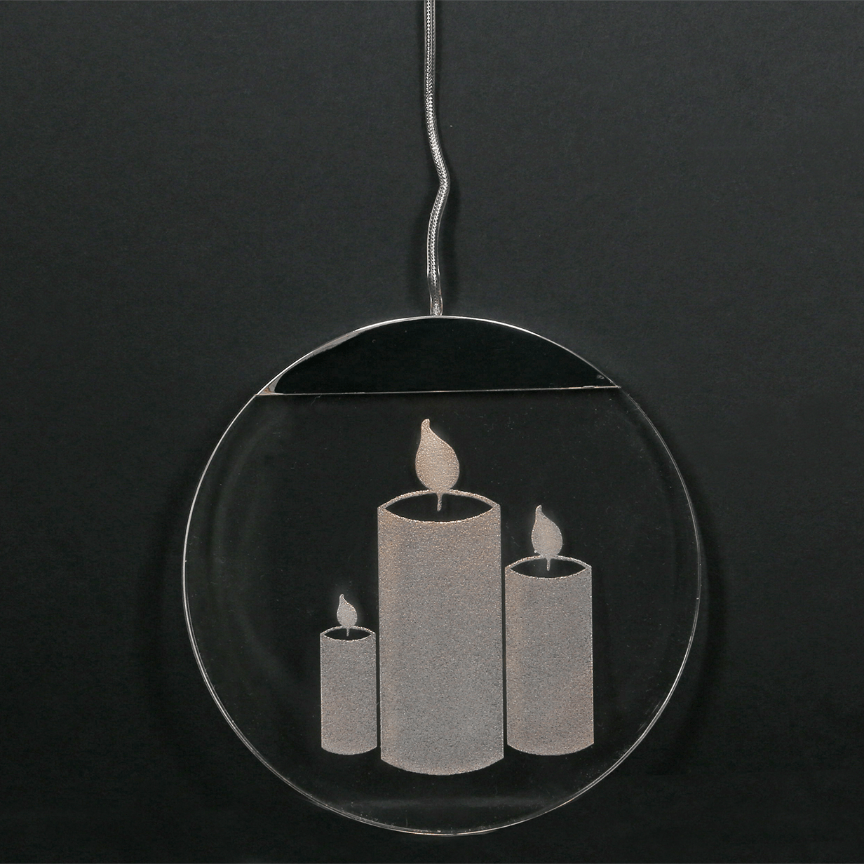 LED - Acryl - Taler "Lumix" mit Gravur - WeihnachtsladenKRINNER