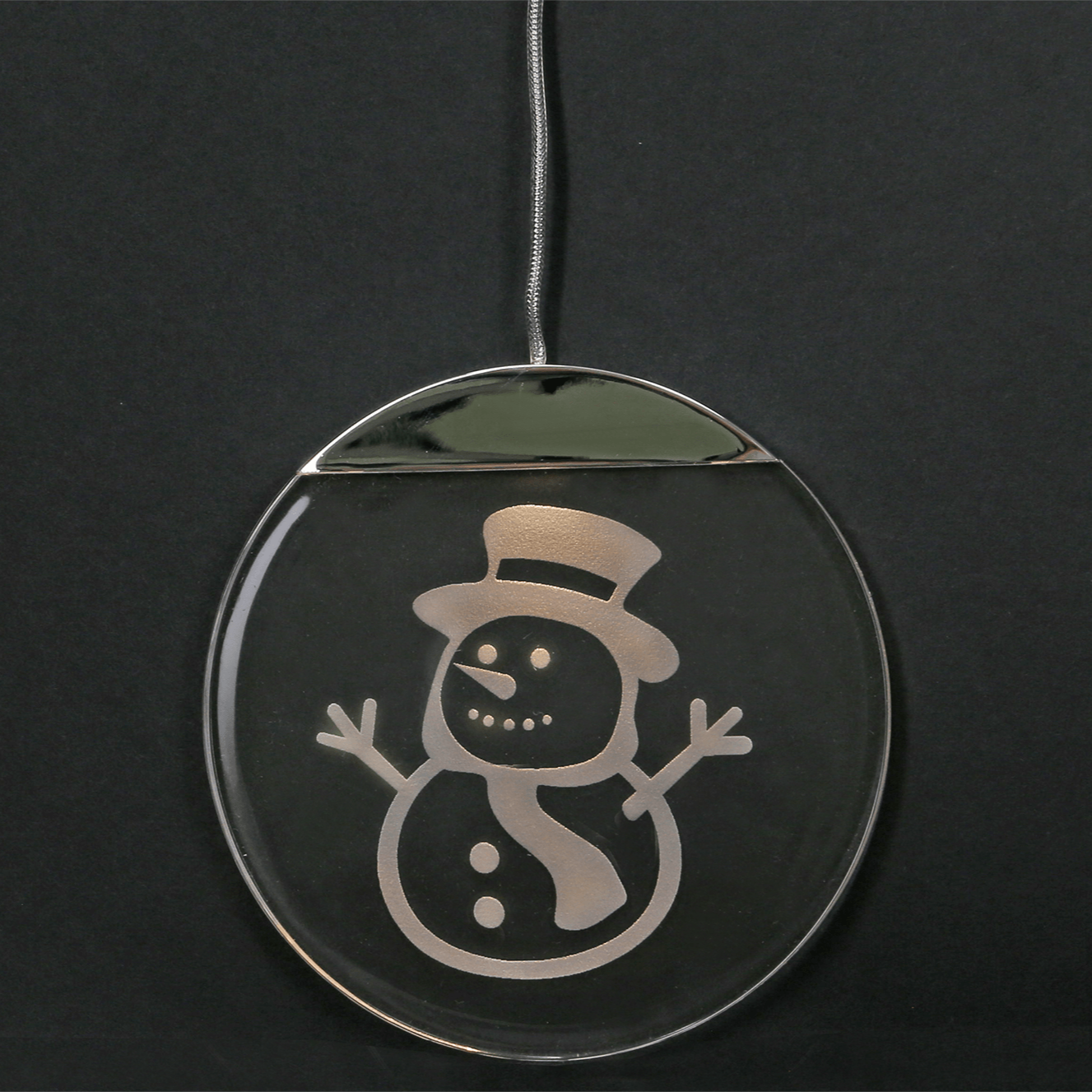 LED - Acryl - Taler "Lumix" - Schneemann - WeihnachtsladenKRINNER