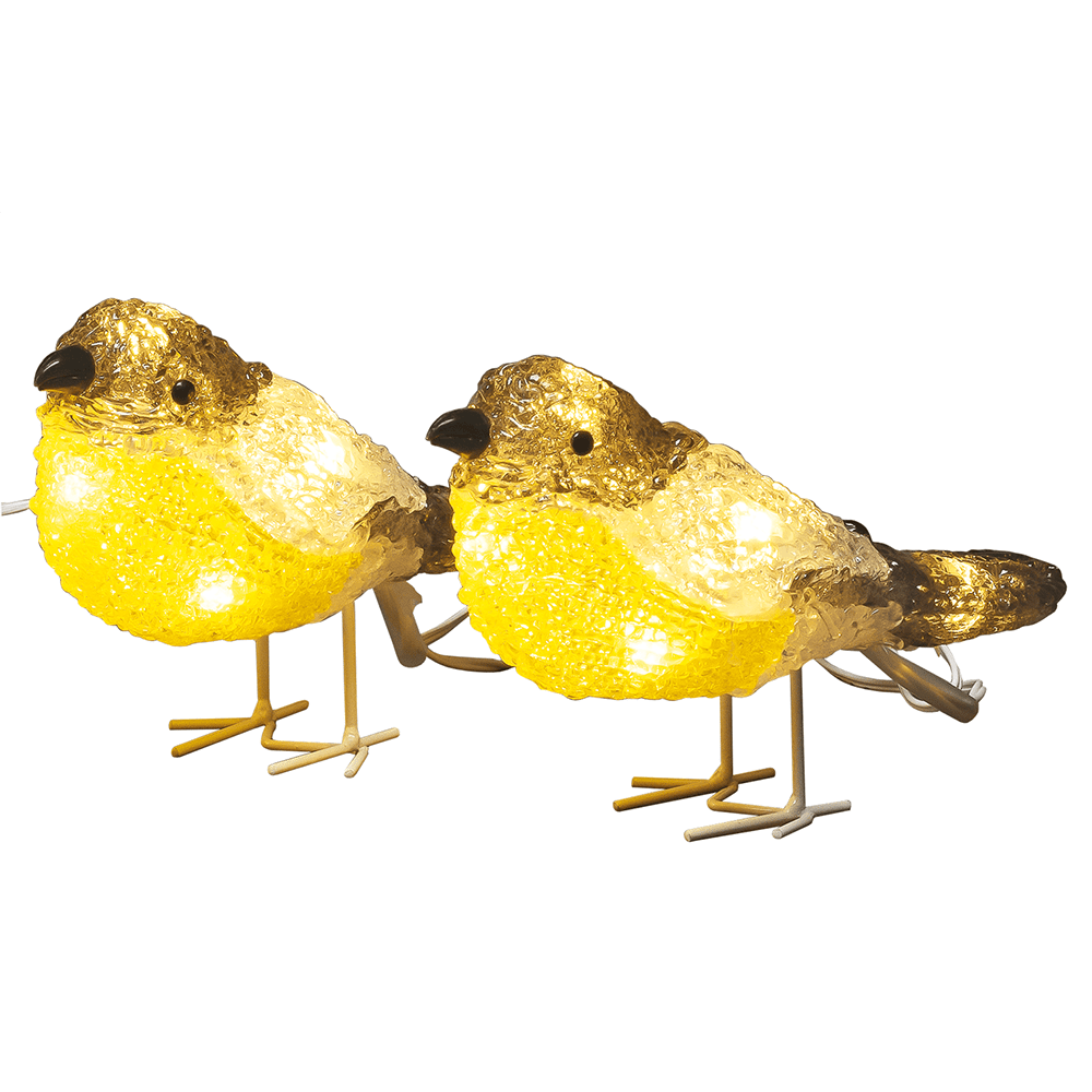 LED Acryl Vögel 5er - Set - WeihnachtsladenKonstsmide