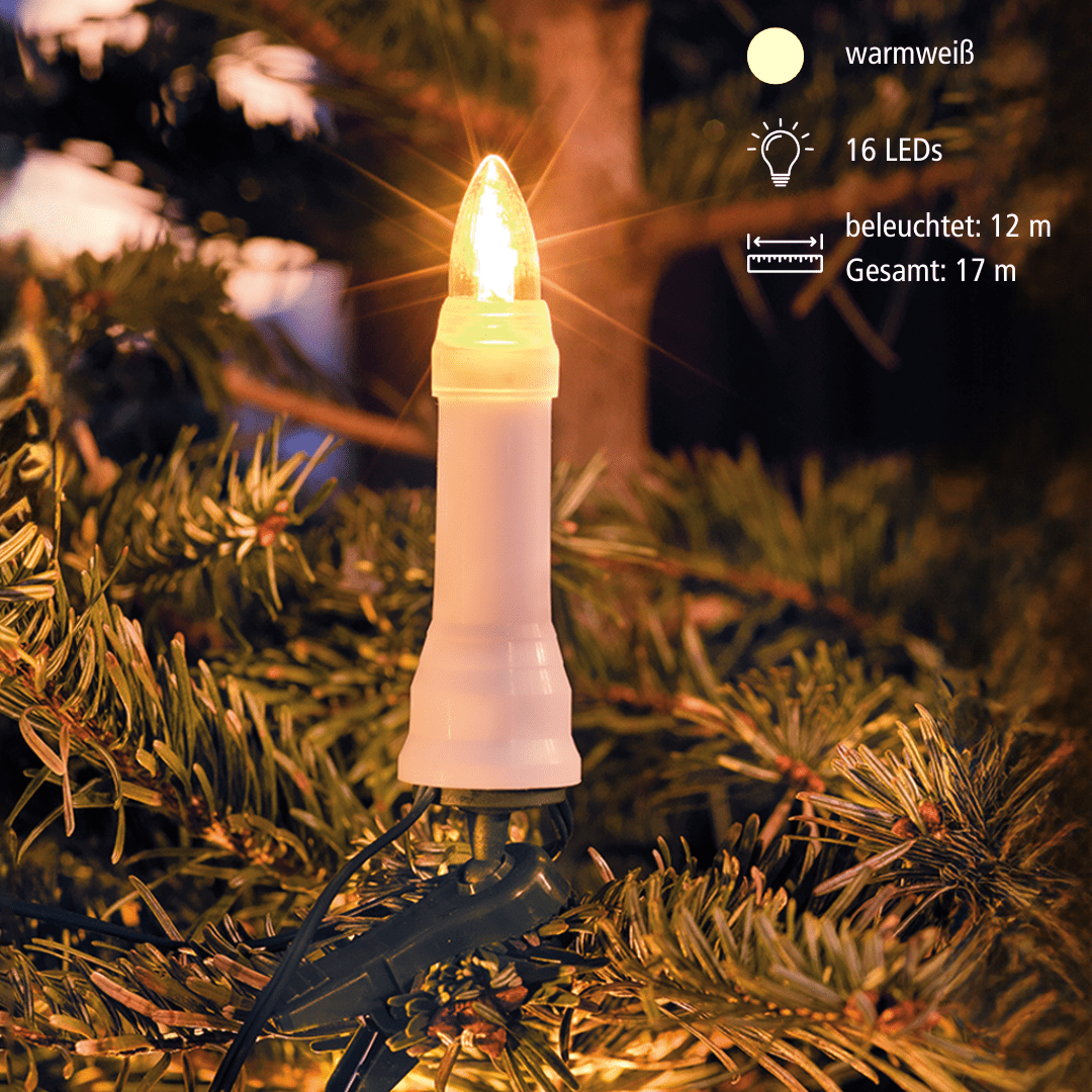 LED Außenkette 'One String' 16 flg. - WeihnachtsladenKonstsmide