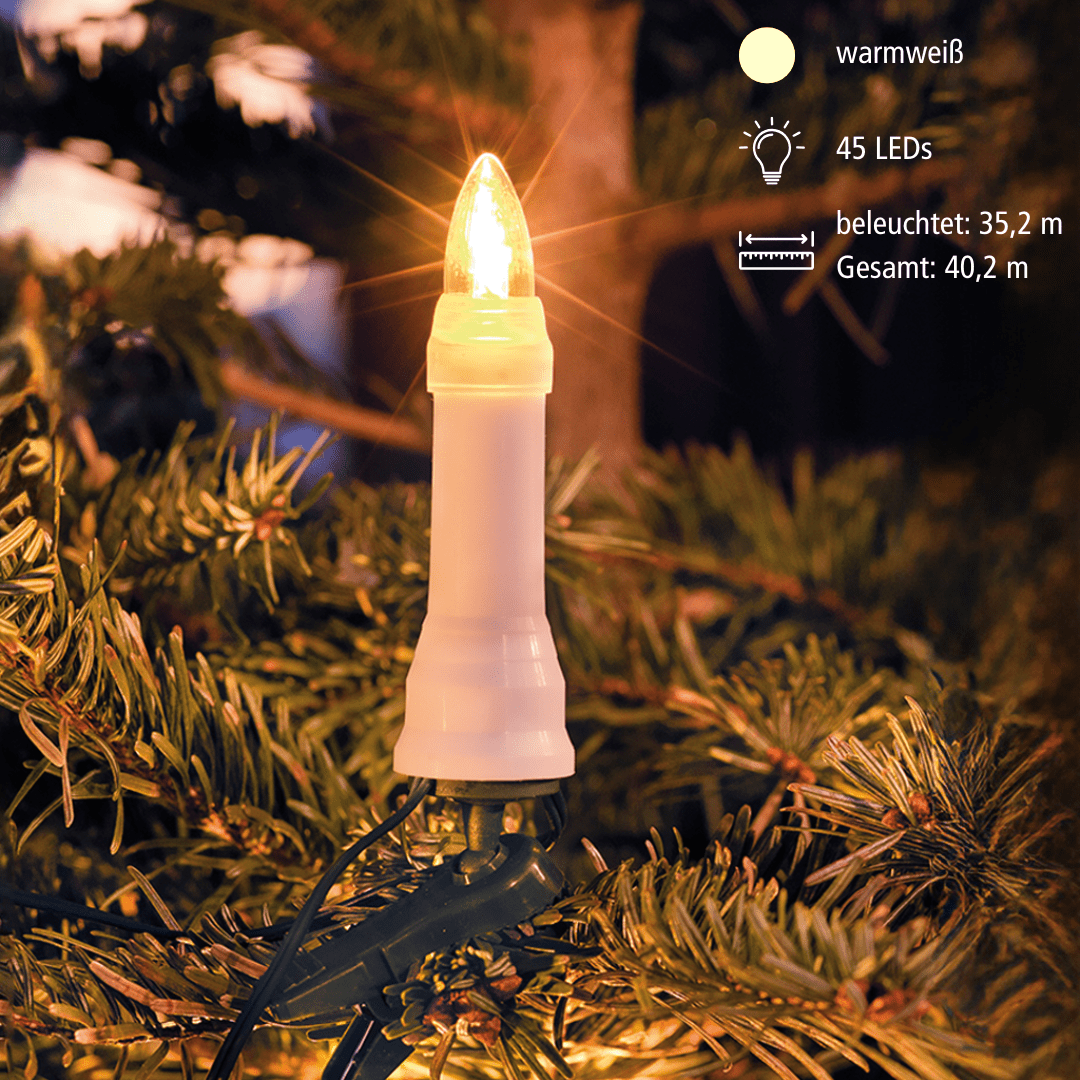LED Außenkette 'One String' 45 flg. - WeihnachtsladenKonstsmide