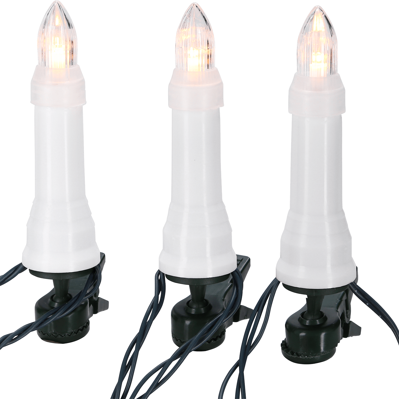 LED Außenkette 'One String' mit funkelnden Topkerzen - WeihnachtsladenKonstsmide