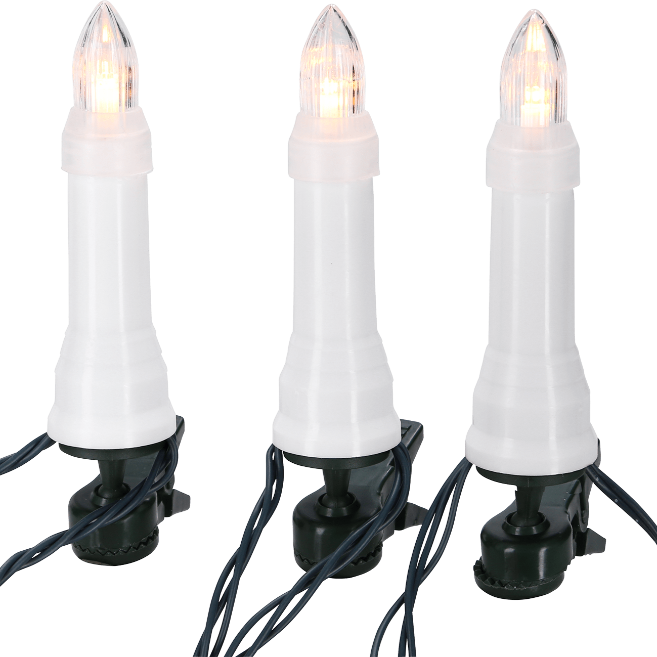 LED Außenkette 'One String' mit funkelnden Topkerzen - WeihnachtsladenKonstsmide