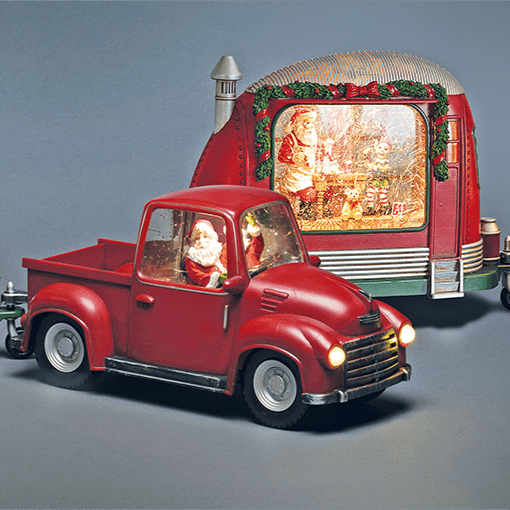LED - Auto "Pick - up mit Weihnachtsmann" - WeihnachtsladenKonstsmide