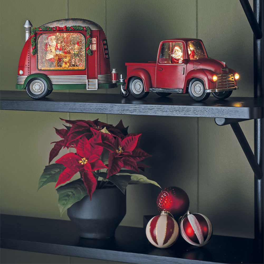 LED - Auto "Pick - up mit Weihnachtsmann" - WeihnachtsladenKonstsmide