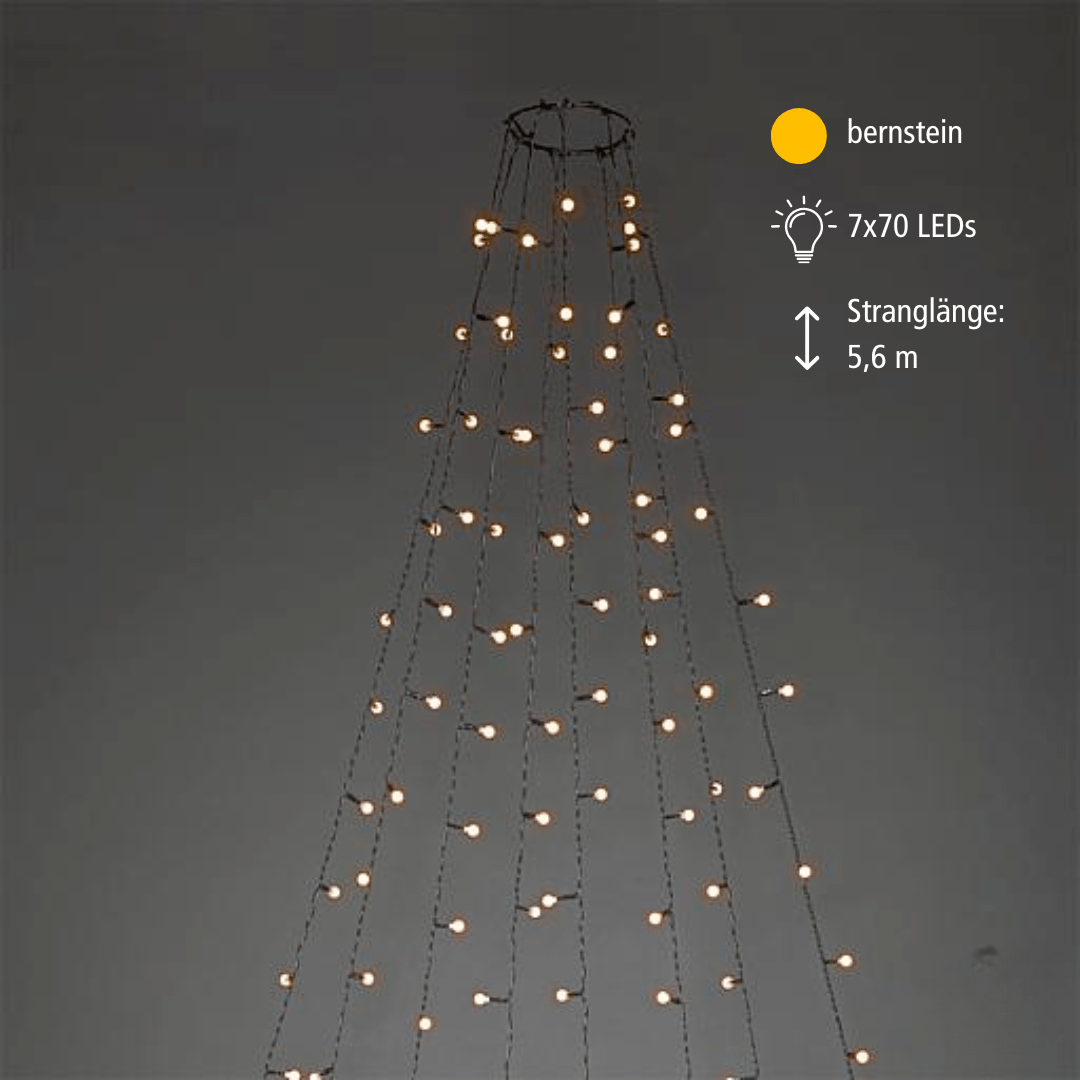 LED Baummantel außen 560 bernsteinf. LED - WeihnachtsladenKonstsmide