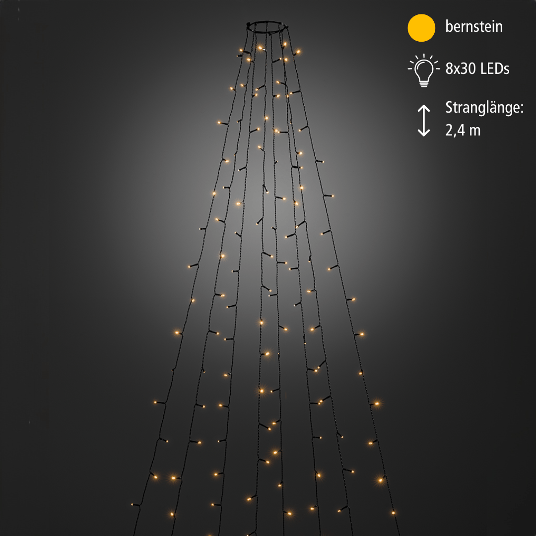 LED Baummantel innen 240 bernsteinf. LED - WeihnachtsladenKonstsmide