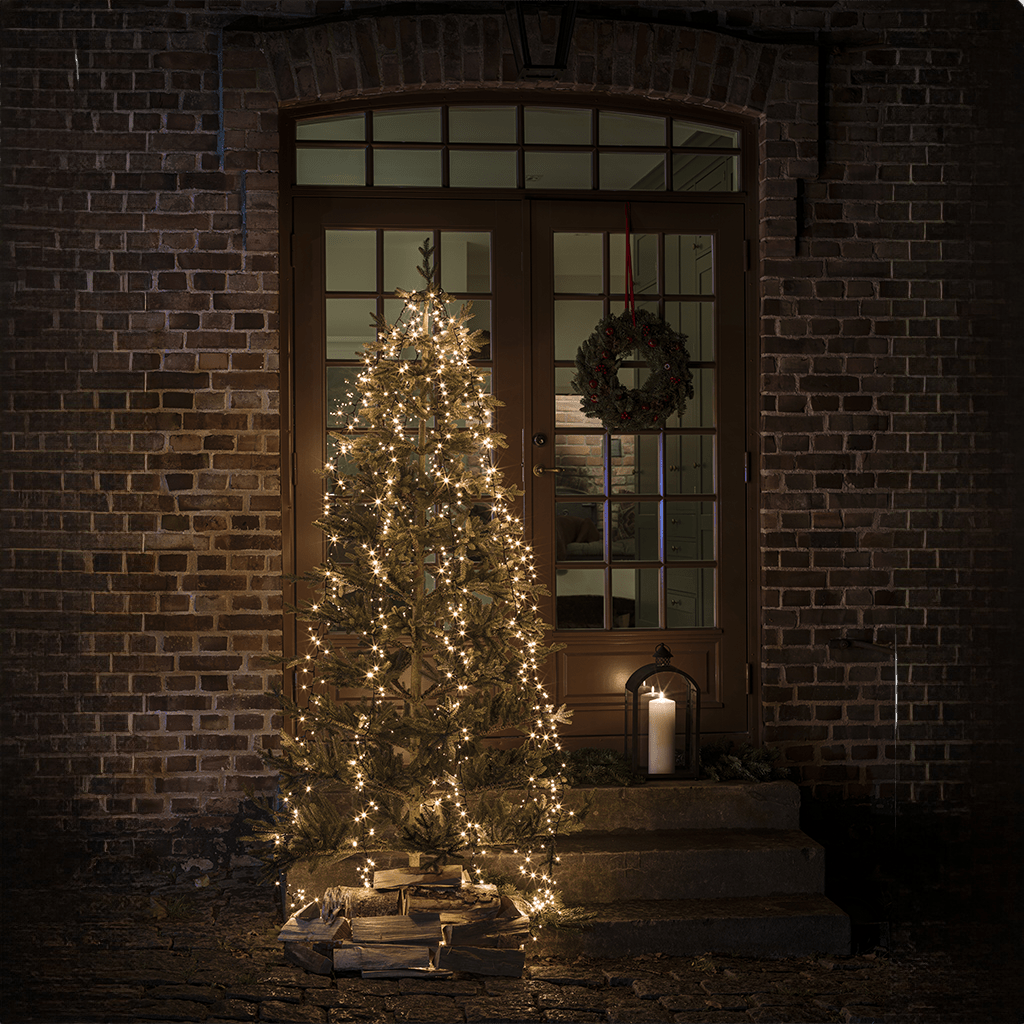 LED Baummantel Lichterkette im Frost - Look 1080 LED | Außenbereich - WeihnachtsladenKonstsmide