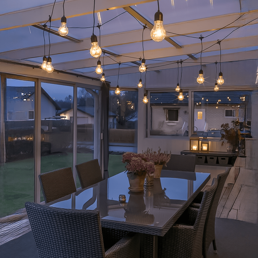 LED Biergarten - Lichtervorhang 20 flg. - WeihnachtsladenKonstsmide