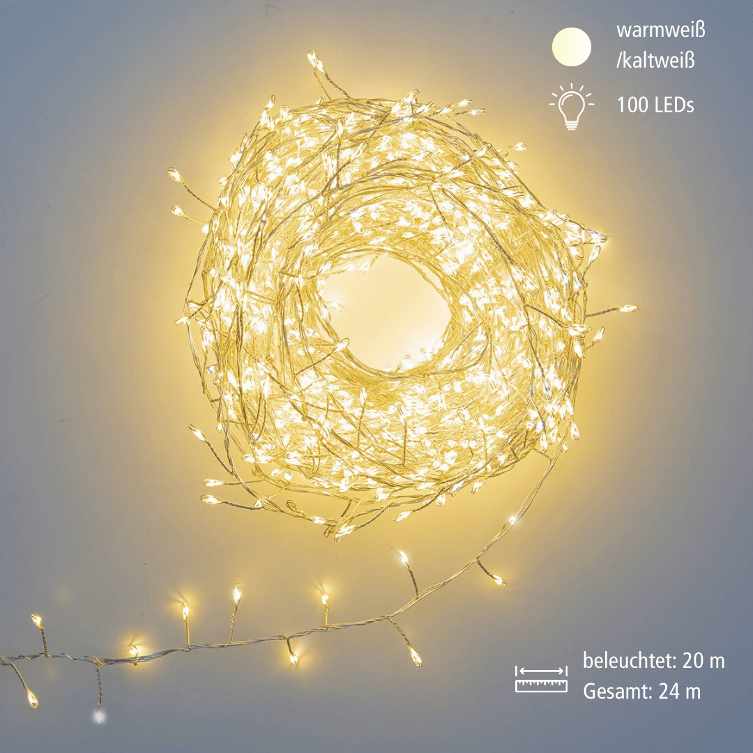 LED Compact - Lichterkette 1000 ww + kw LED - WeihnachtsladenLotti