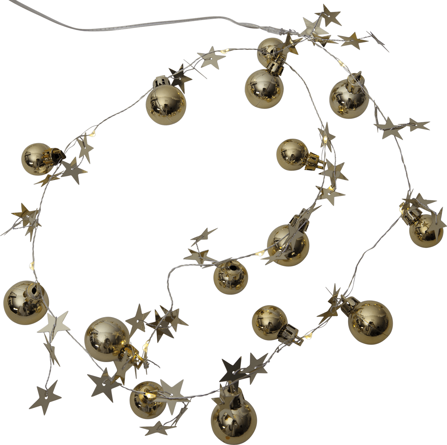 LED - Deko - Lichterkette 'Xmas' goldfarben - WeihnachtsladenStar Trading