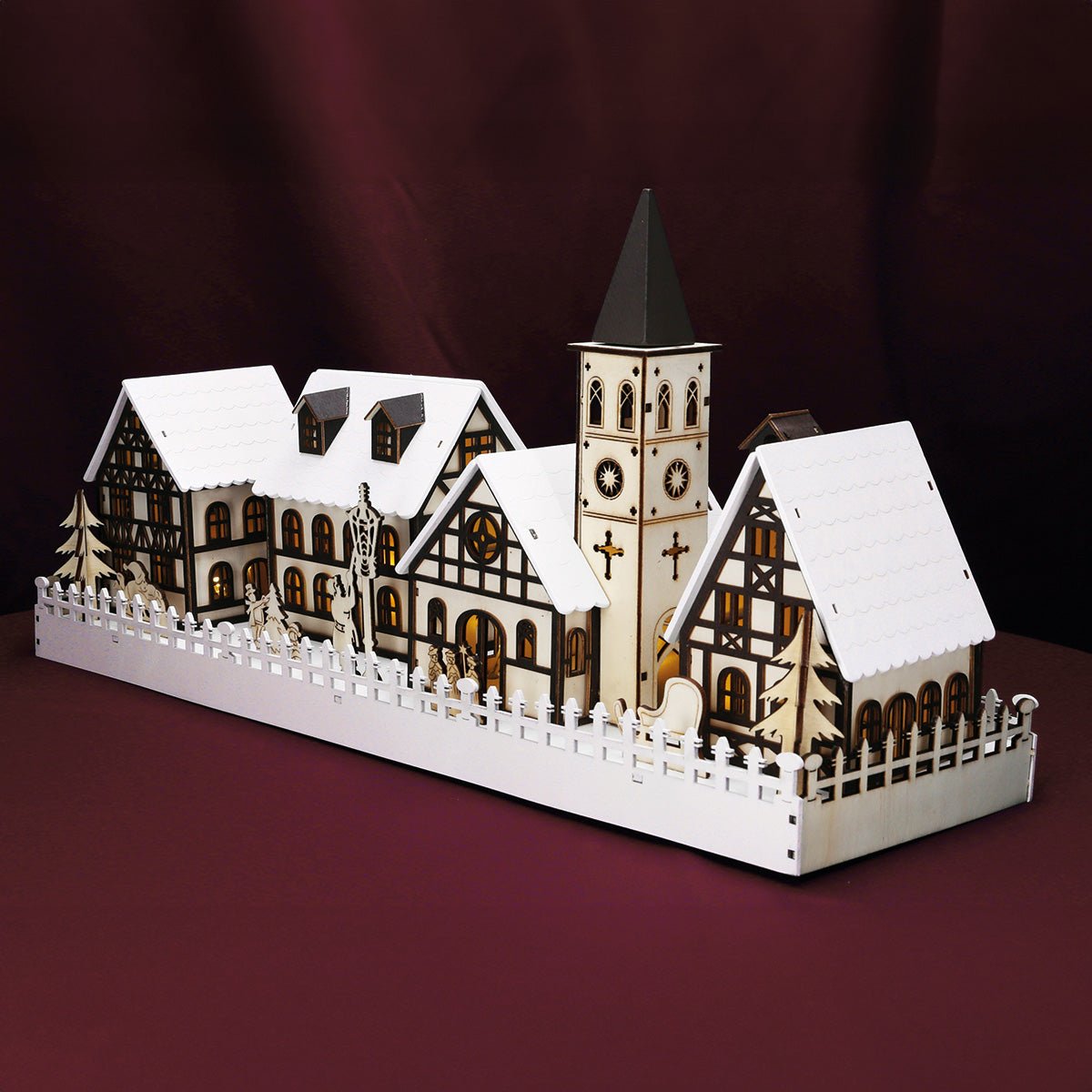 LED Diorama 'Winterstadt' - WeihnachtsladenSAICO