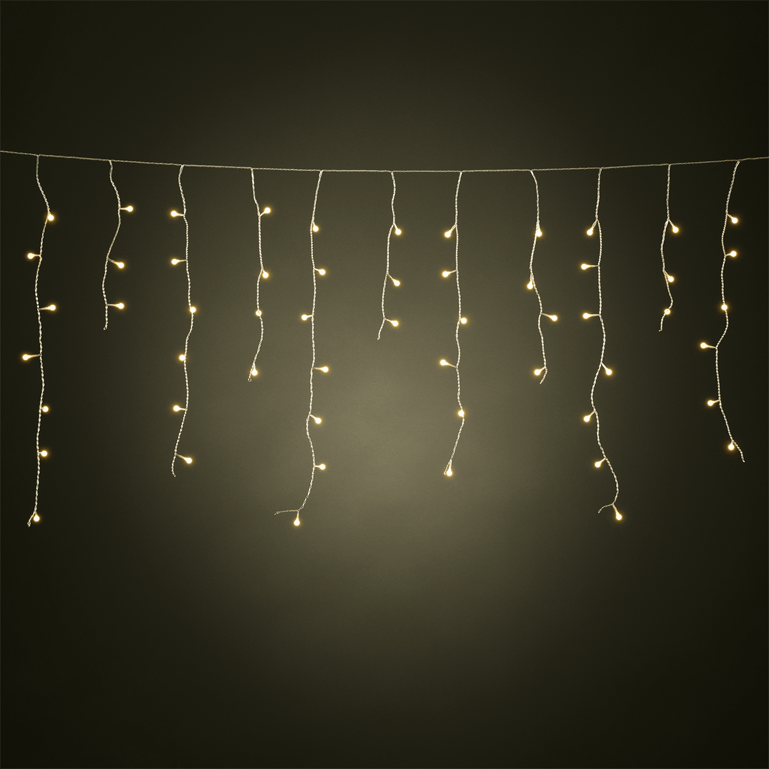 LED Eisregen Lichtervorhang 200 warmweiße LEDs für außen - WeihnachtsladenKonstsmide