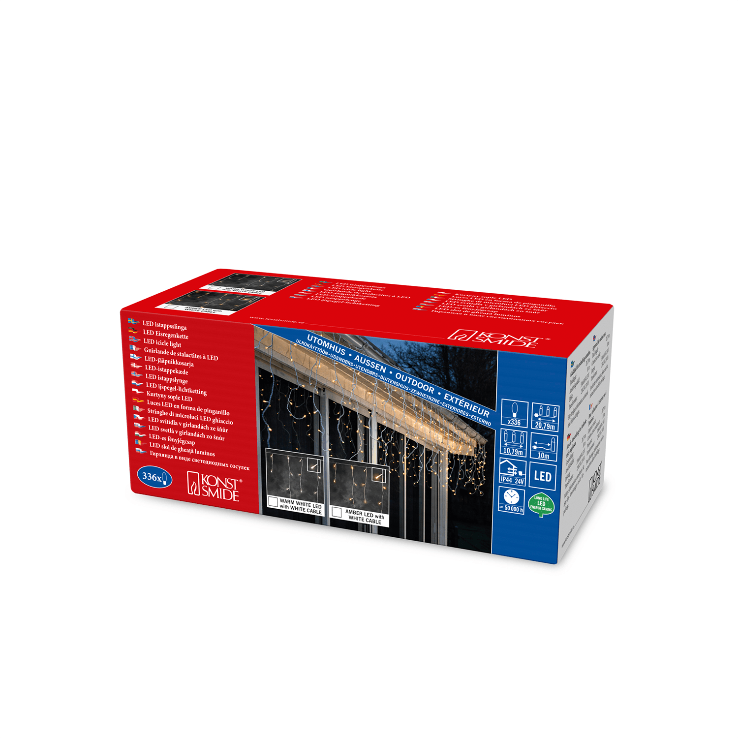 LED Eisregen - Lichtervorhang außen für festliche Beleuchtung - WeihnachtsladenKonstsmide