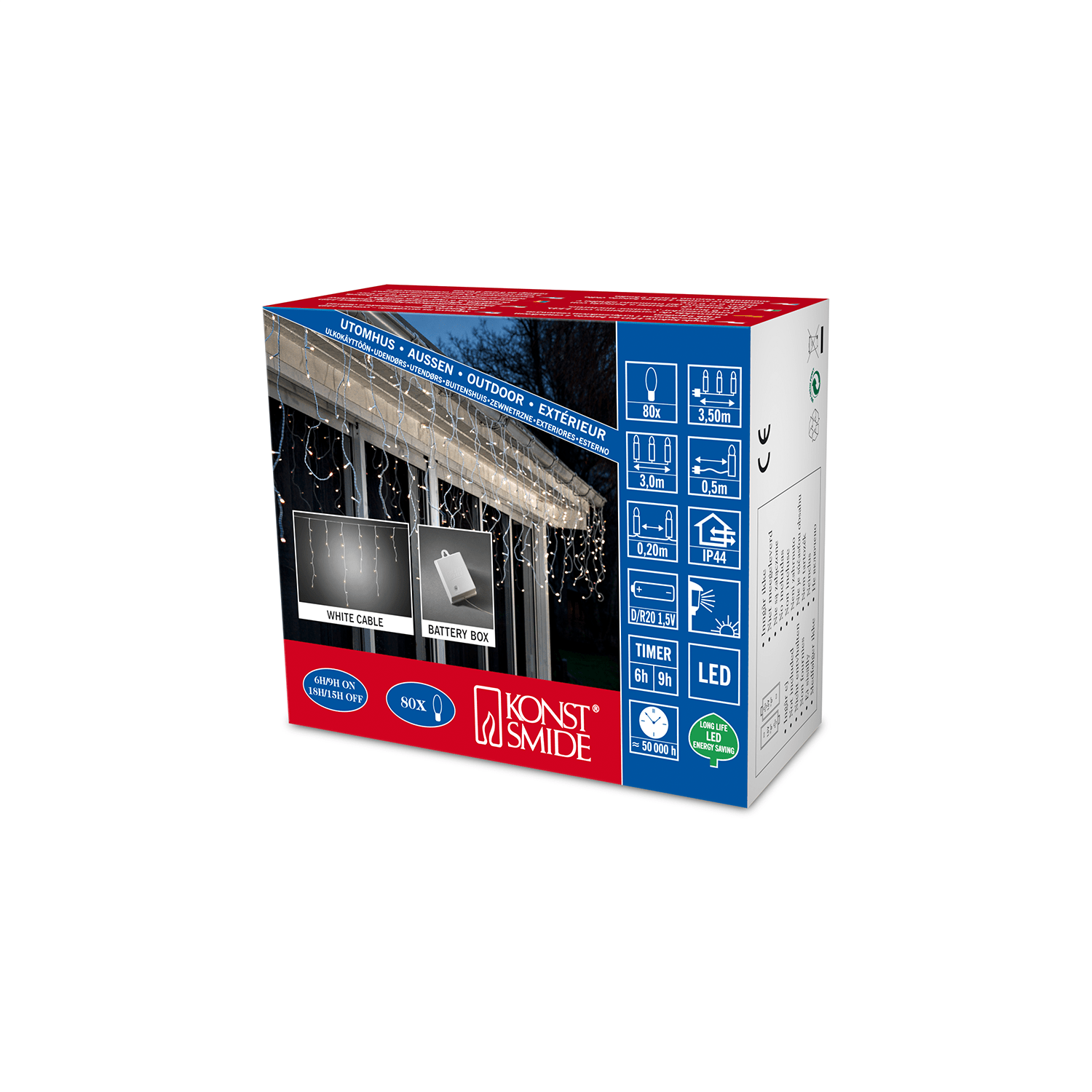 LED Eisregen - Lichtervorhang für den Außenbereich - WeihnachtsladenKonstsmide