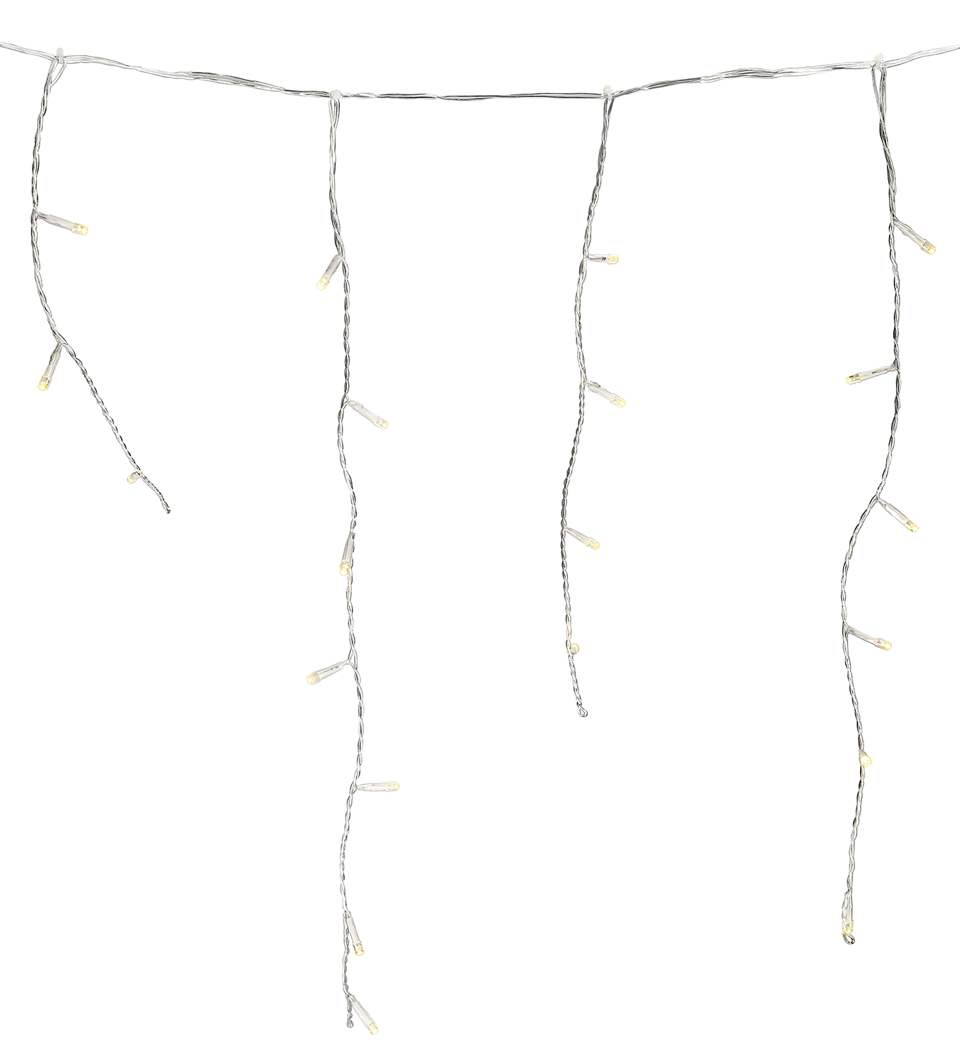 LED - Eisregenlichterkette 140 LED transparent - WeihnachtsladenEGB