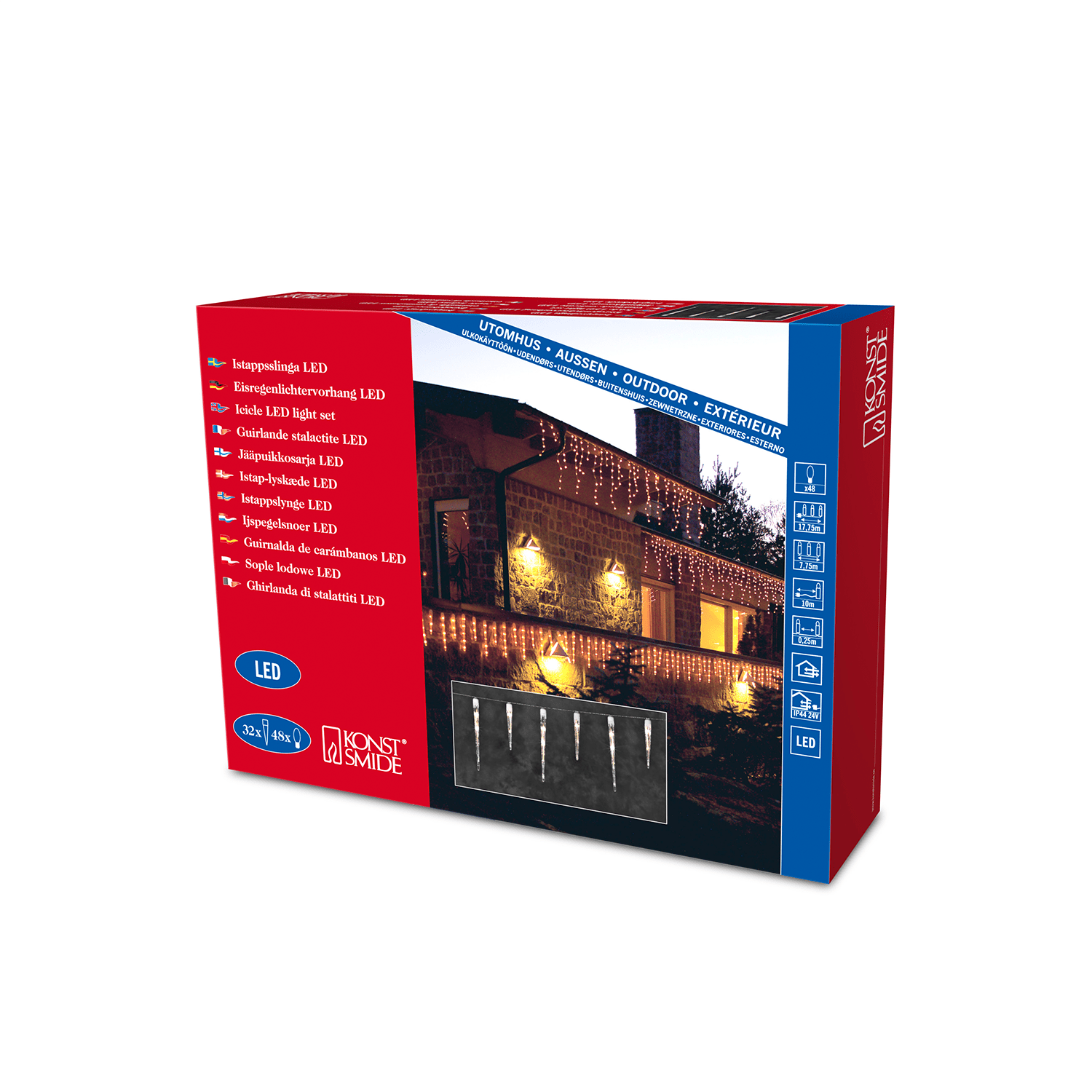 LED - Eiszapfen - Lichterkette - WeihnachtsladenKonstsmide