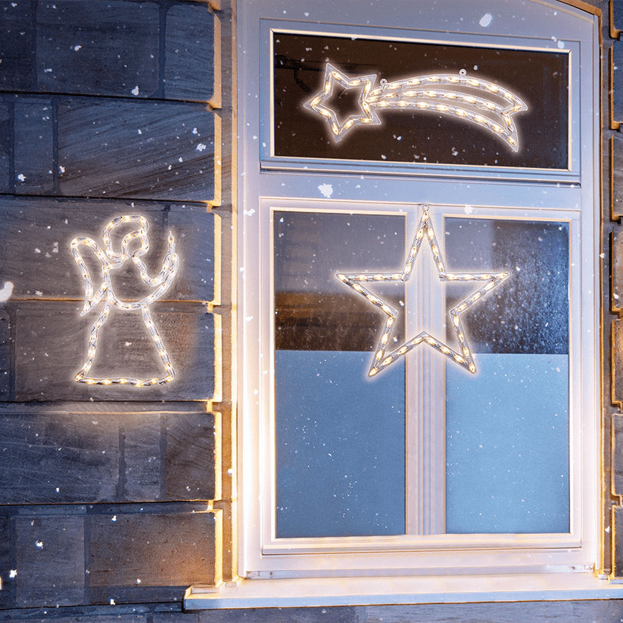 LED - Fenstersilhouette Engel - WeihnachtsladenKonstsmide