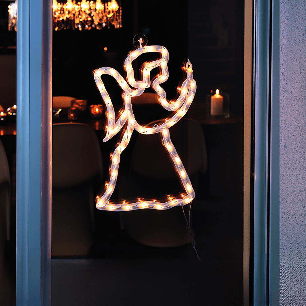 LED Fenstersilhouette Engel 50 ww LED - WeihnachtsladenKonstsmide