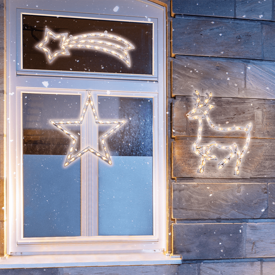 LED Fenstersilhouette Komet - WeihnachtsladenKonstsmide