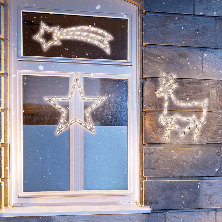 LED - Fenstersilhouette Rentier - WeihnachtsladenKonstsmide