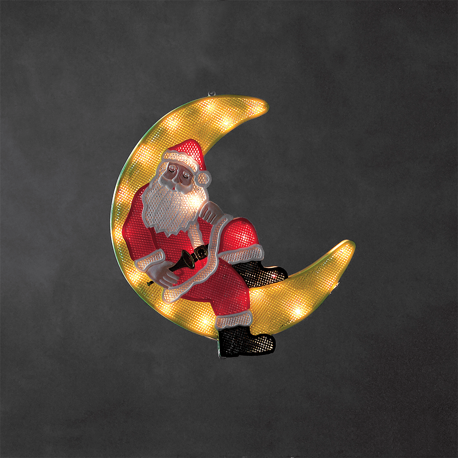 LED - Fenstersilhouette Weihnachtsmann im Mond - WeihnachtsladenKonstsmide