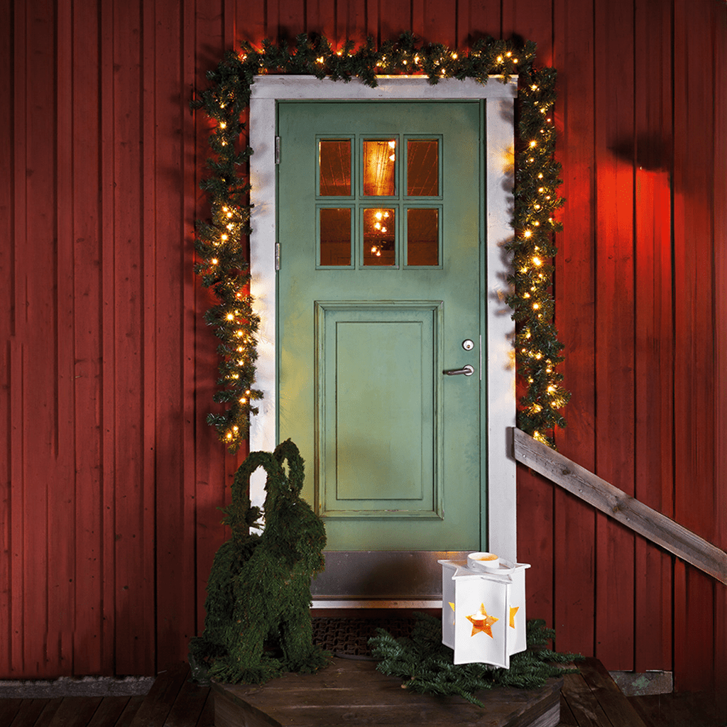 LED - Fichtengirlande 6m 120 bernstein. LED außen - WeihnachtsladenKonstsmide