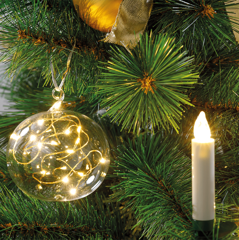 LED - Glaskugel "Lumix" - WeihnachtsladenKRINNER