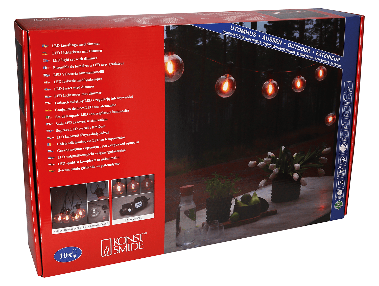 LED Globe - Lichterkette für gemütliche Abende - WeihnachtsladenKonstsmide