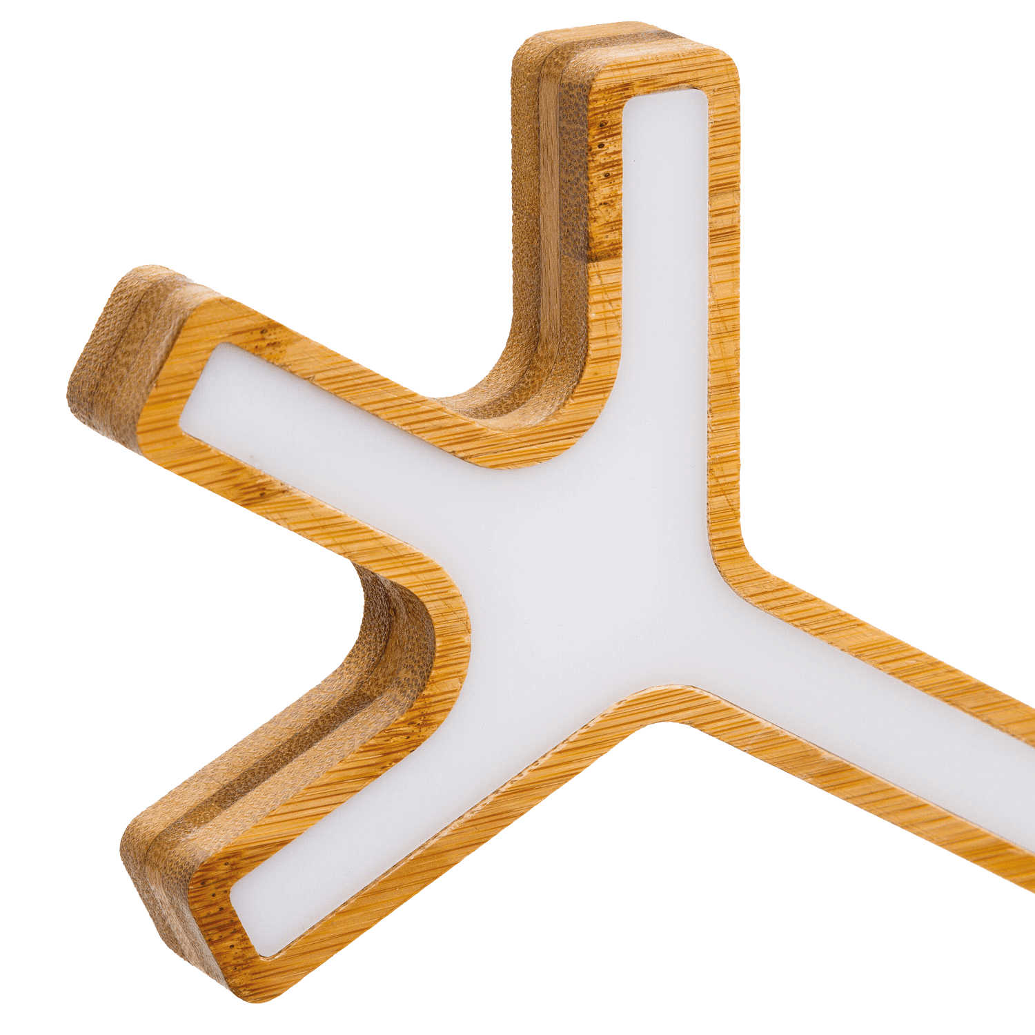 LED - Holz - Schneekristall zum Hängen - WeihnachtsladenLotti