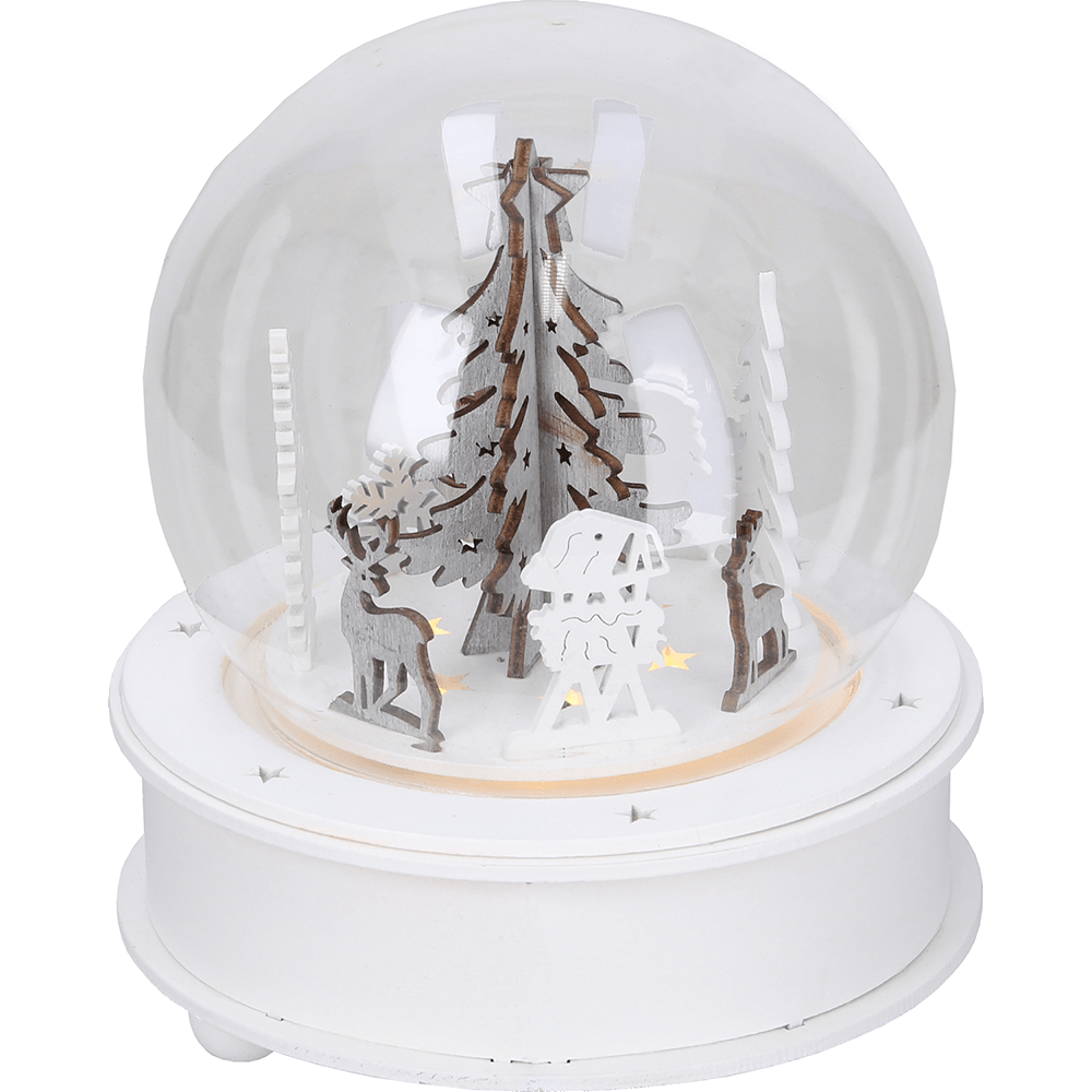 LED - Holz - Spieluhr "Grauberg" - WeihnachtsladenStar Trading