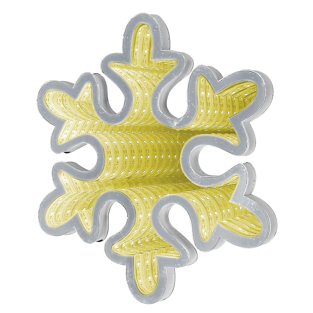 LED Infinity Mirror Schneeflocke - WeihnachtsladenLotti