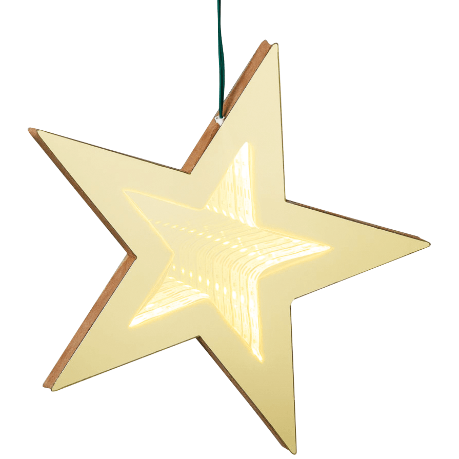 LED - Infinity Mirror Sternenlichtervorhang - WeihnachtsladenLotti