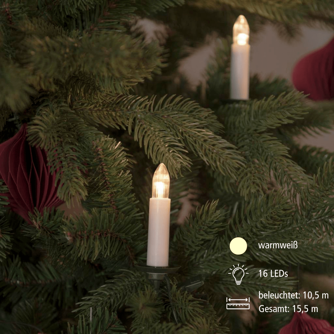 LED Innenkette 'One String' 16 flg. funkelnd - WeihnachtsladenKonstsmide
