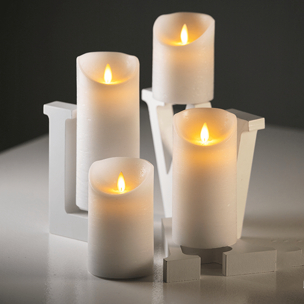 LED Kerze 10cm weiß - WeihnachtsladenLotti