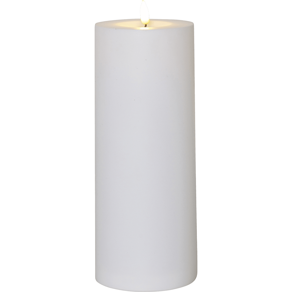 LED - Kerze 'Flamme Rak' weiß 27,5cm - WeihnachtsladenStar Trading