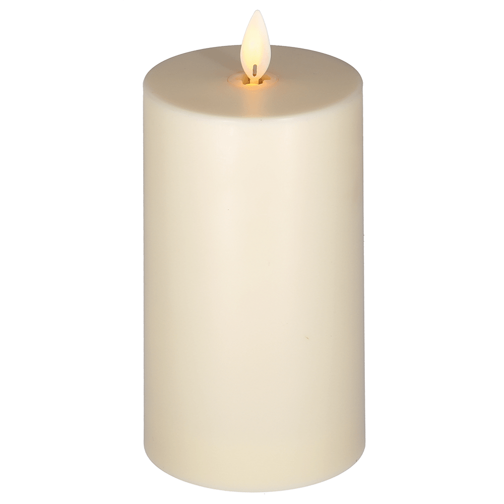 LED - Kerze mit satinierter Oberfläche - WeihnachtsladenLotti