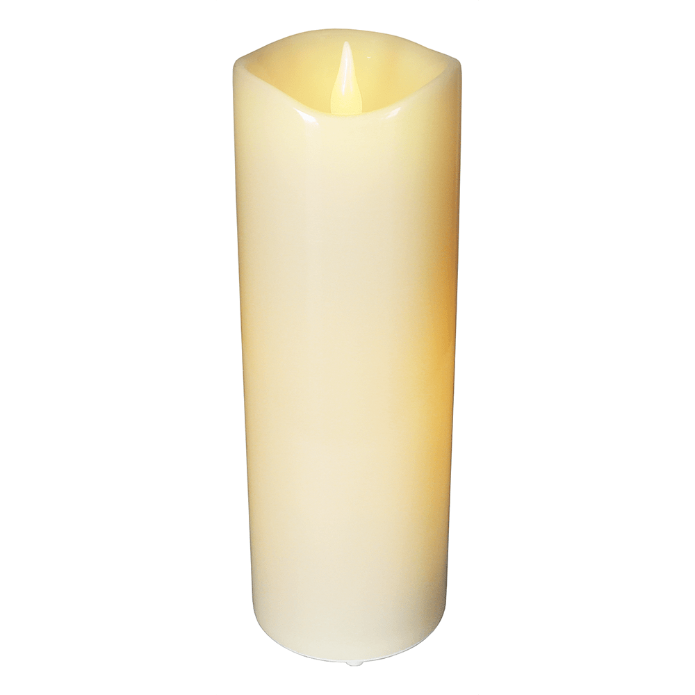 LED - Kunststoff - Kerze 'Grande' für gemütliche Stunden - WeihnachtsladenStar Trading