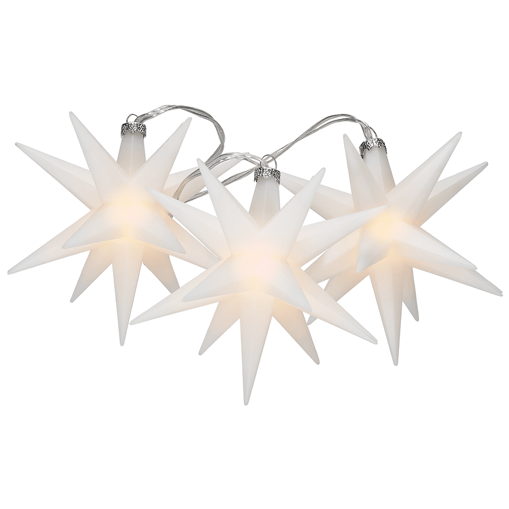 LED - Kunststoff - Sternenlichterkette - WeihnachtsladenSAICO